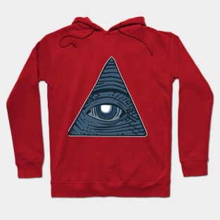 Human eye iluminations   pyramids triangle Hoodie